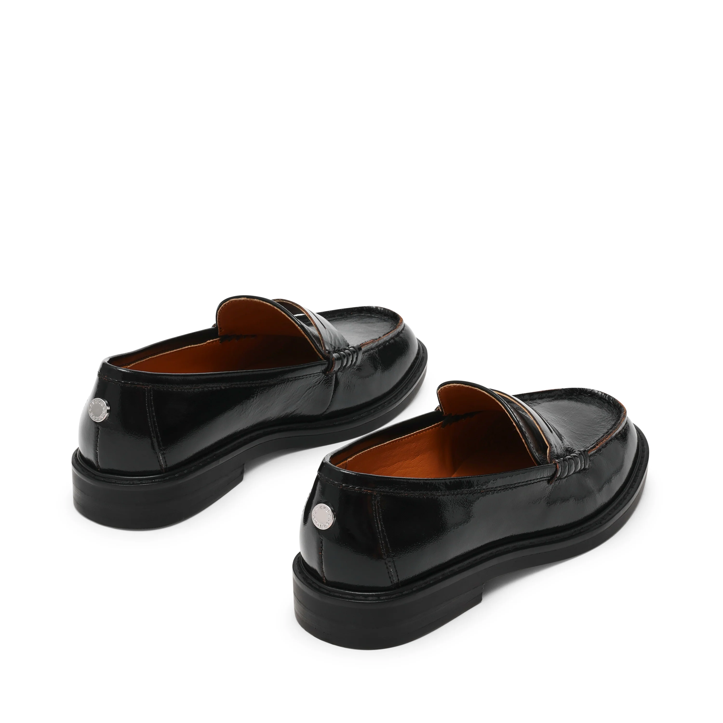 Adison Flat Shoe BLACK LEATHER - Image 4