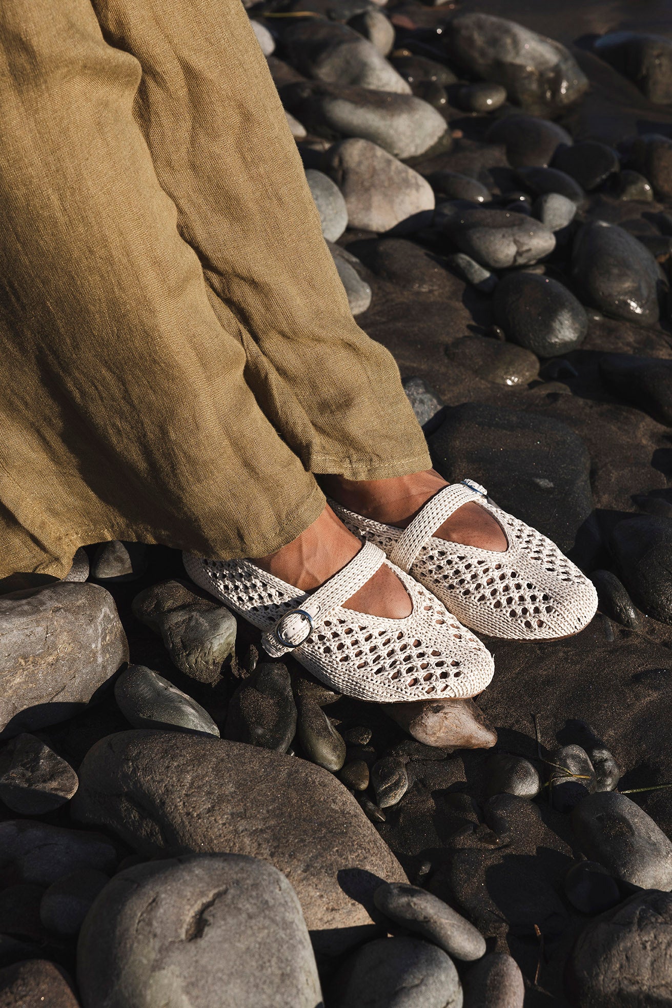 Alara Flat Shoe SAND PEARL - Image 8