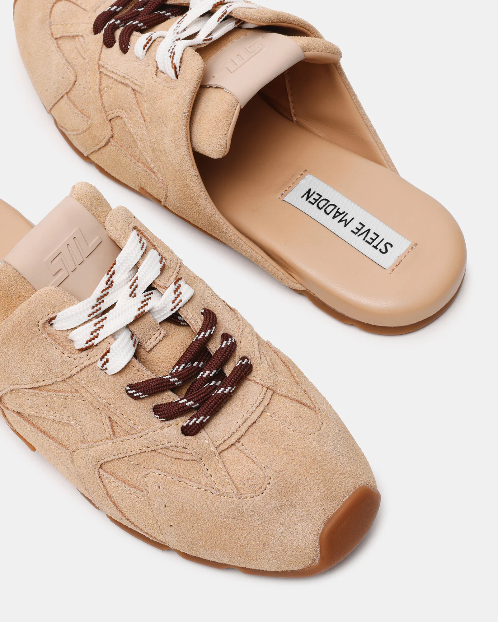 Asiel-Mule Sneaker BEIGE SUEDE - Image 7