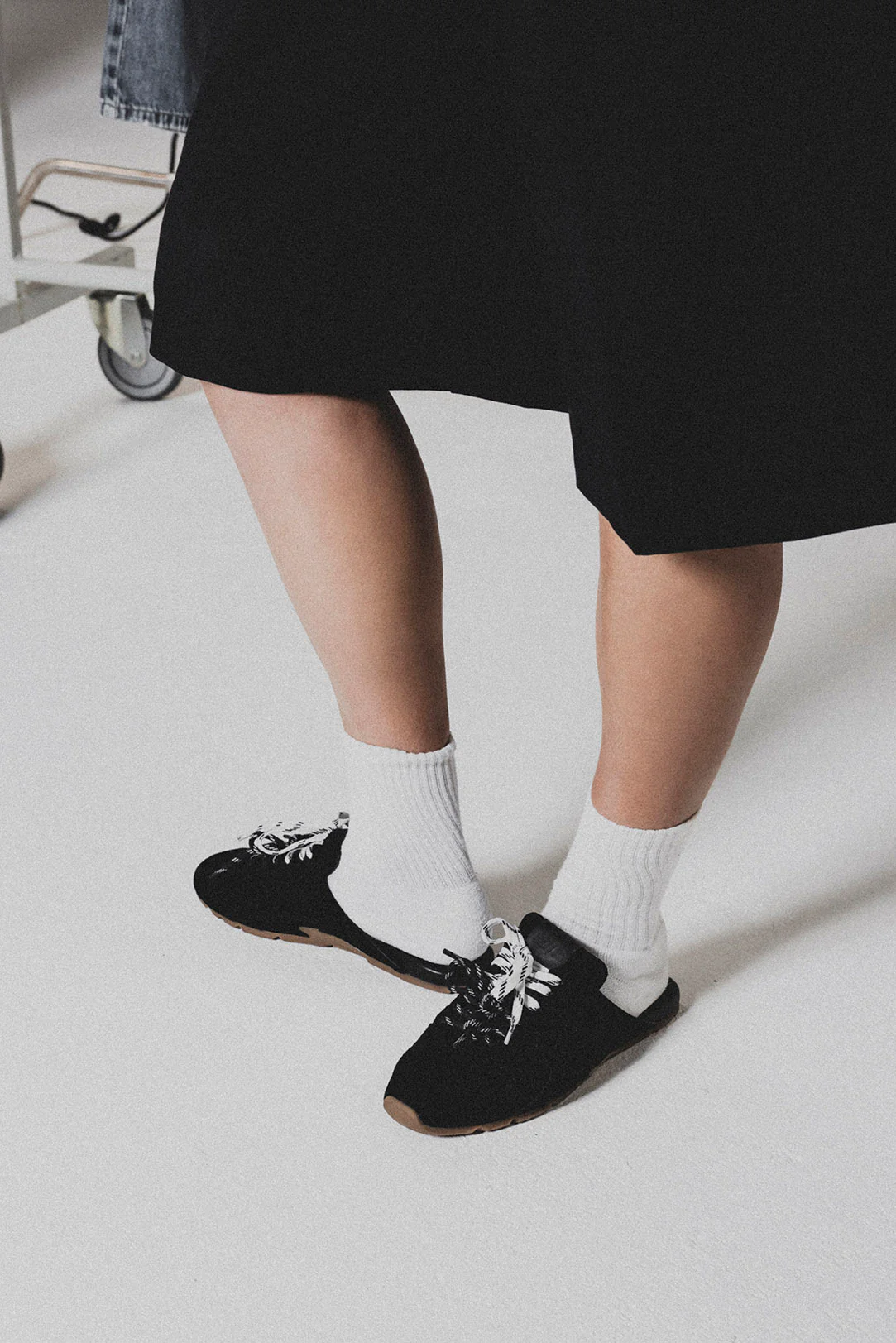Asiel-Mule Sneaker BLACK SUEDE - Image 8