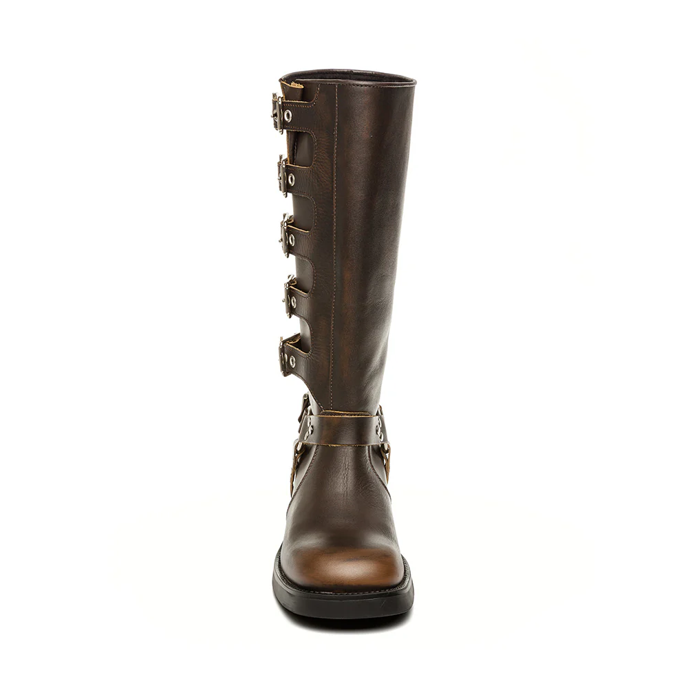 Battle Boot BROWN LEATHER - Image 3