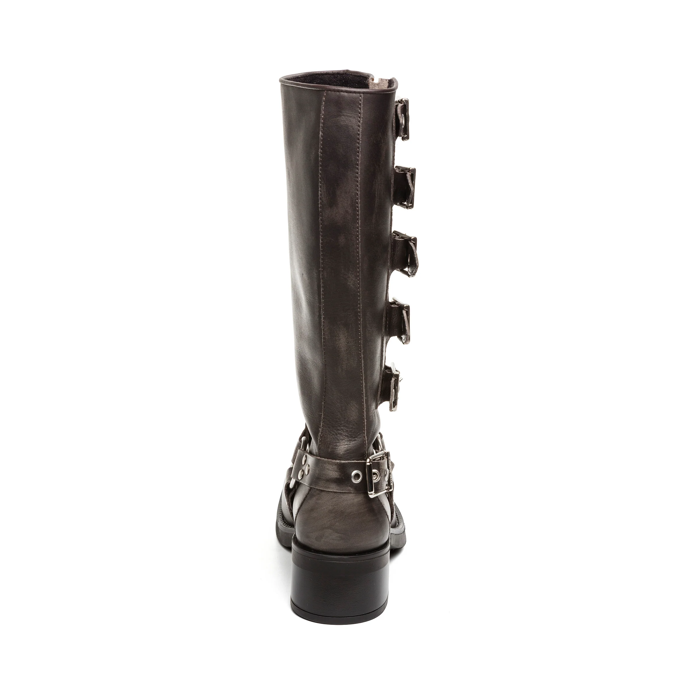 Battle Boot DK GREY LEATHER - Image 4