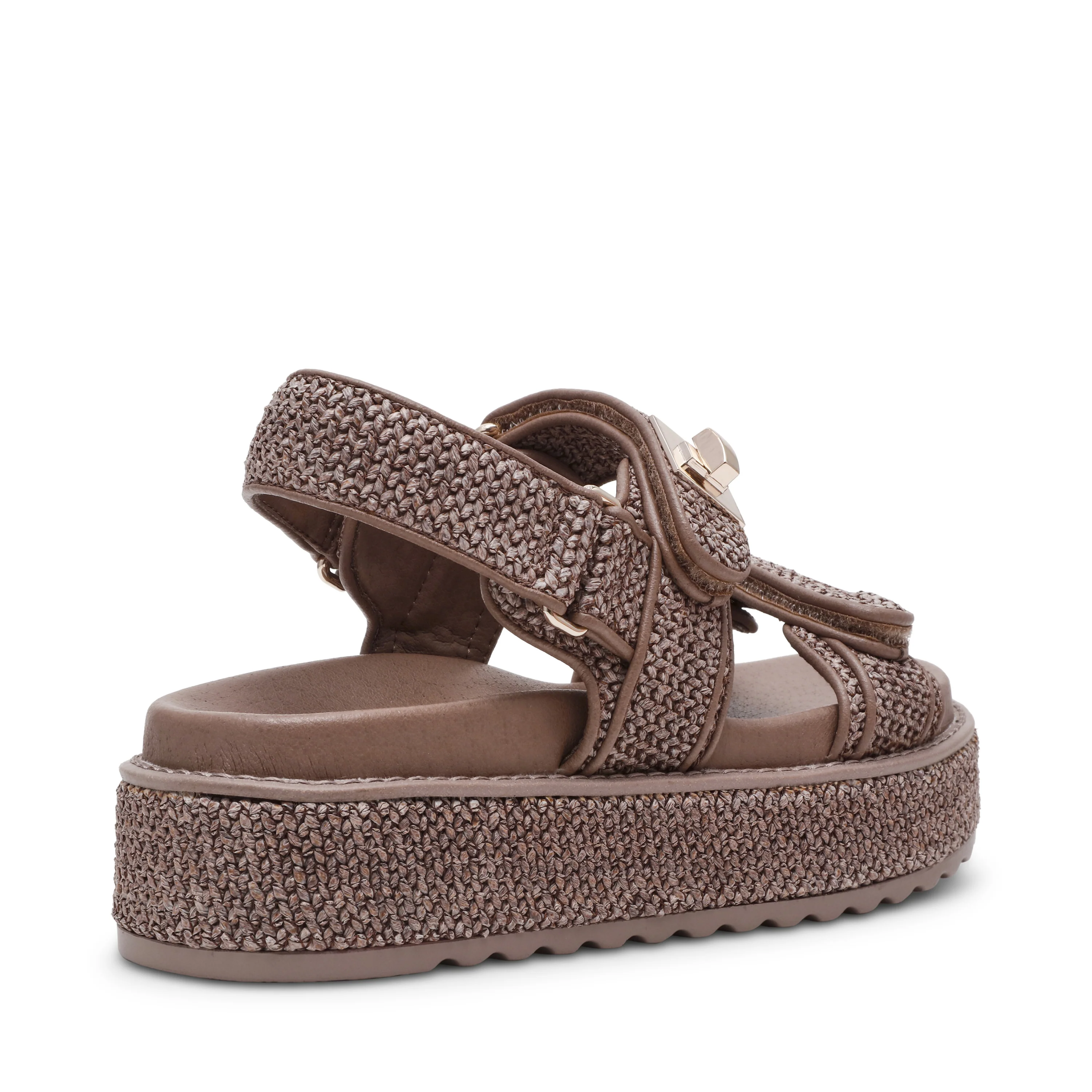 Bigmona Sandal CHARCOAL RAFFIA - Image 5