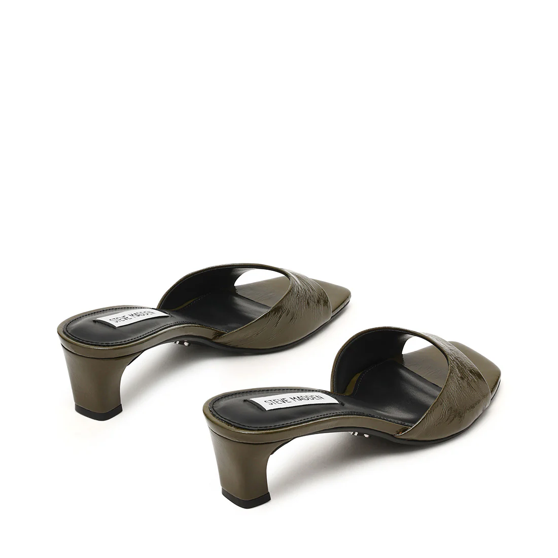 Hints Mule DK OLIVE CRINKLE LEATHER - Image 3