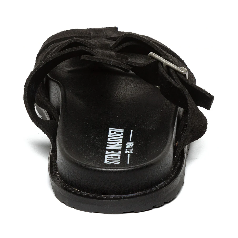 Marlon Sandal BLACK SUEDE - Image 4
