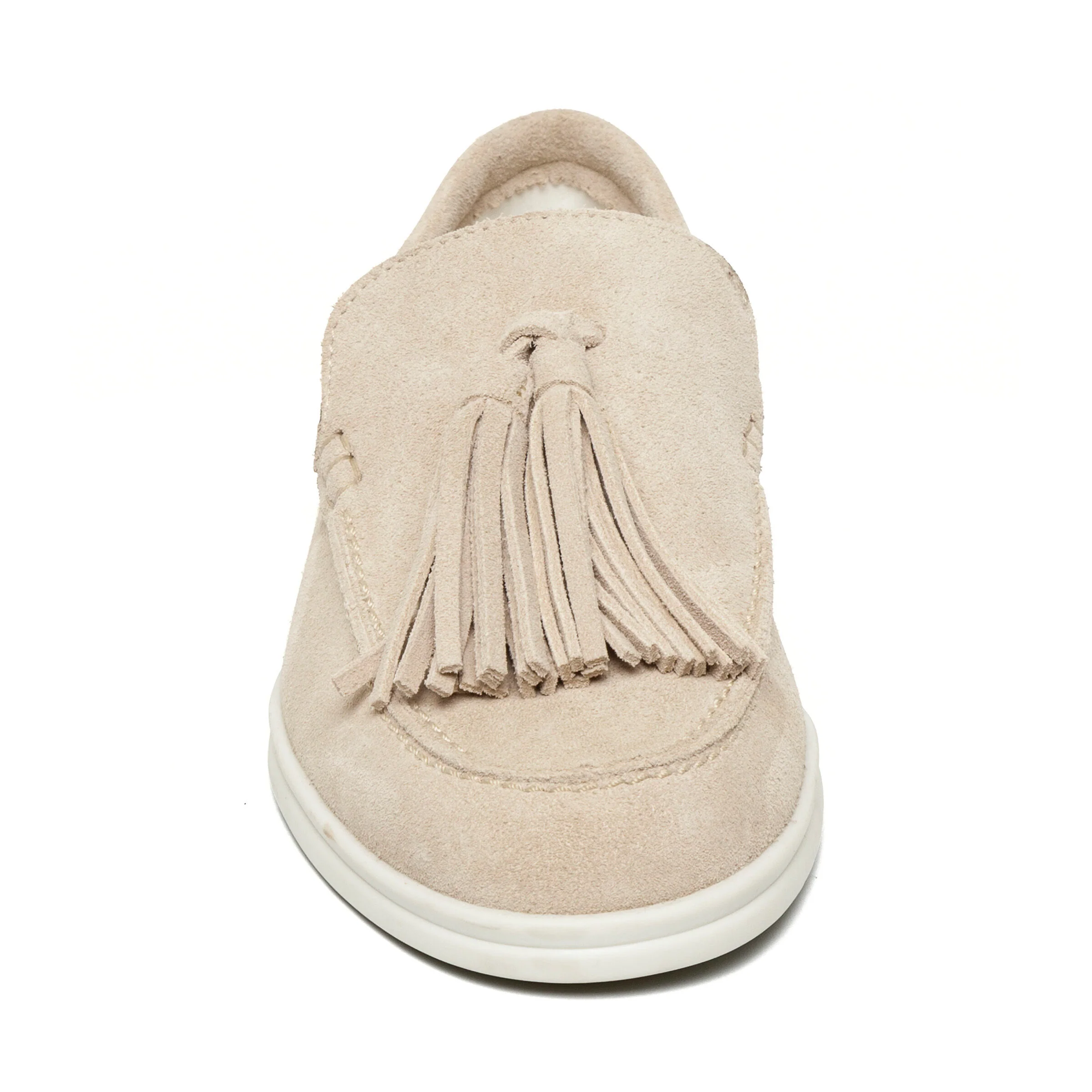 Ojane Flat Shoe BEIGE SUEDE - Image 3